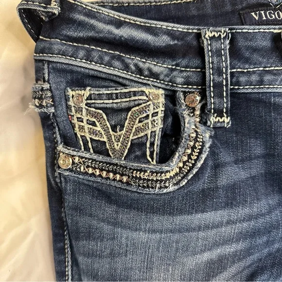 VIGOSS Skinny Bling Jeans Pants - Picture 6 of 16